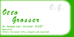 otto grosser business card